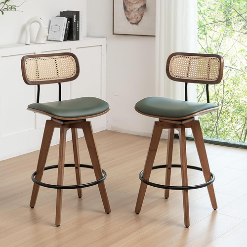 Rattan bar stools set - rattan, of